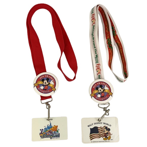 Disney Resort Lanyards Pin Trading Button - Picture 1 of 4
